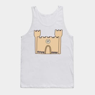 Sand Castle with Seashells Tank Top